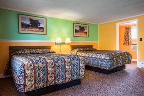 Standard Room, 2 Queen Beds, Non Smoking | Iron/ironing board, rollaway beds, free WiFi, bed sheets