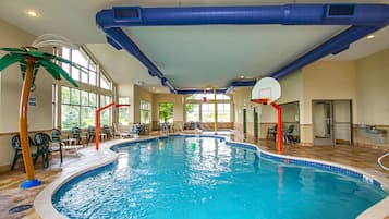 Indoor pool, open 6 AM to 11 PM, sun loungers
