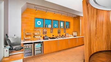 Free daily buffet breakfast