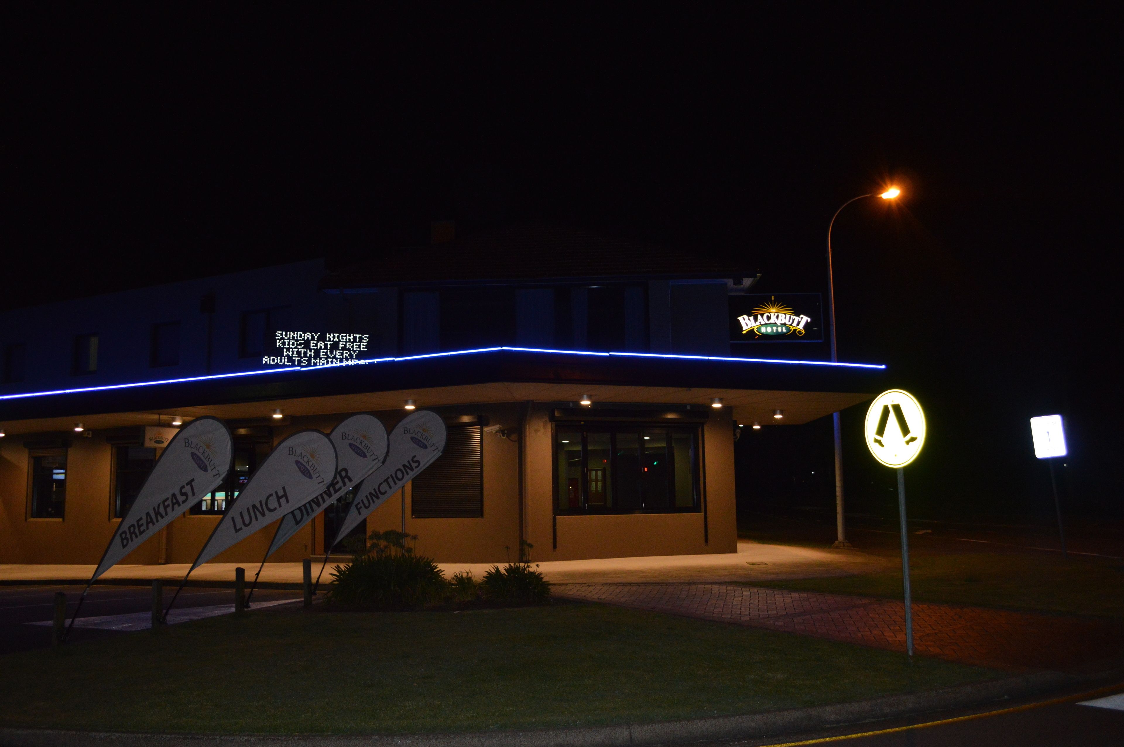 front of property – evening/night