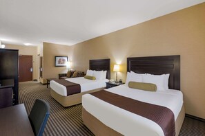 In-room safe, desk, laptop workspace, blackout curtains