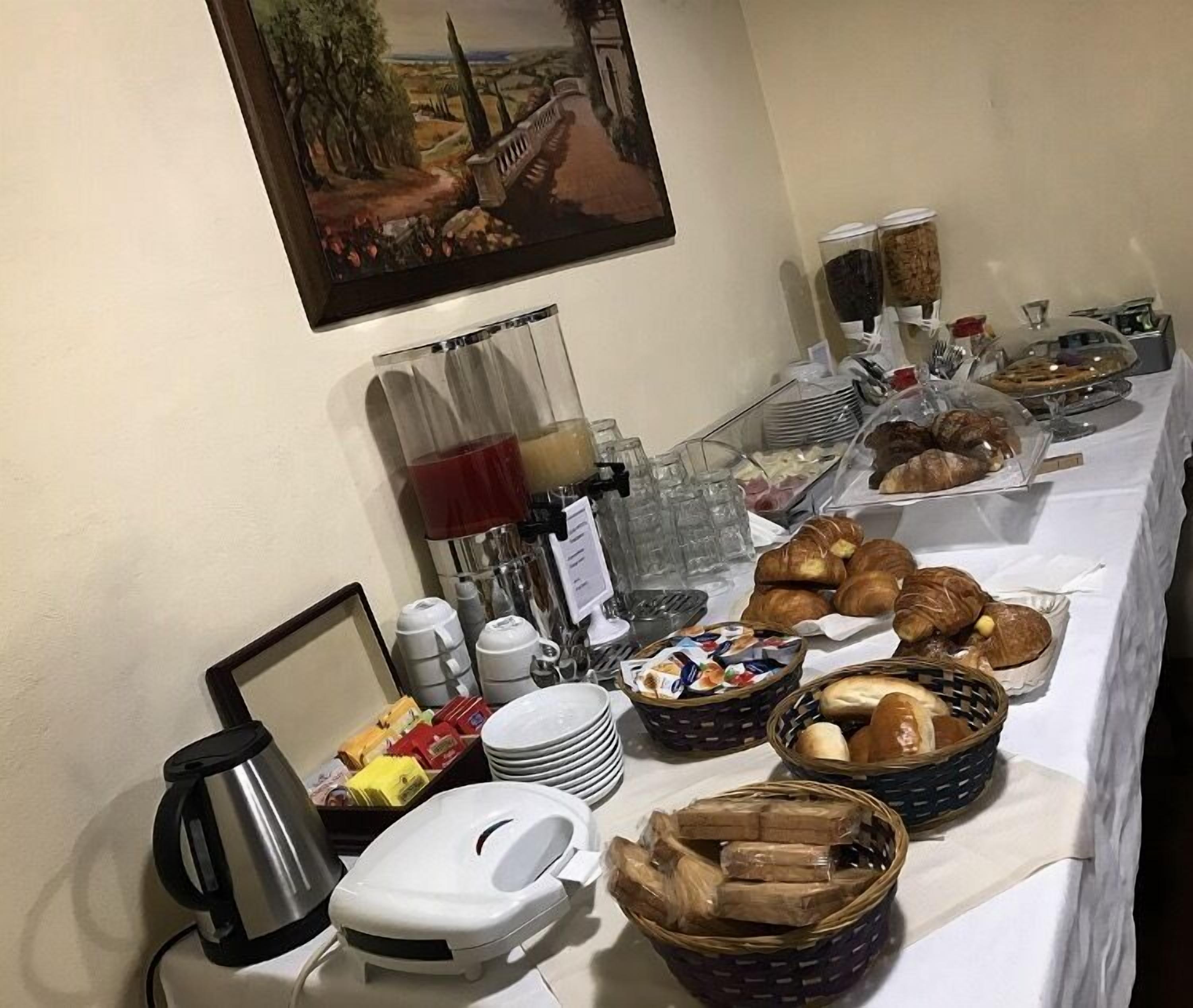 daily buffet breakfast (eur 5 per person)