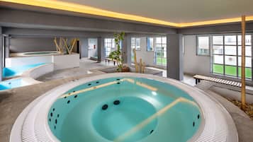 Een sauna, een stoombad, sportmassages, body scrubs