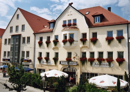 Außenbereich. Hotel Adlerbräu