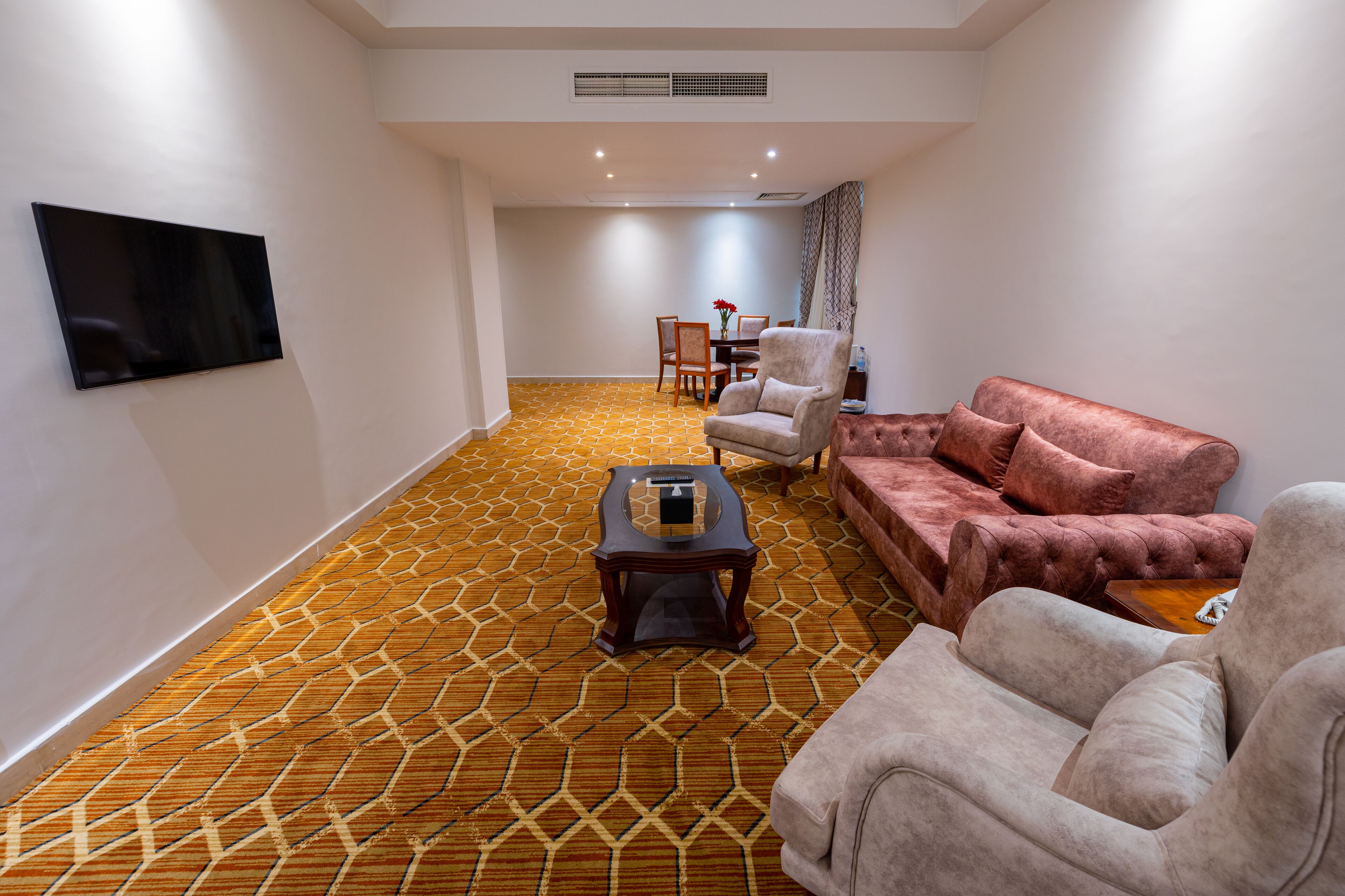 Deluxe suite, 1 kingsize bed | Woonruimte