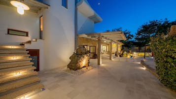 Front of property - evening/night