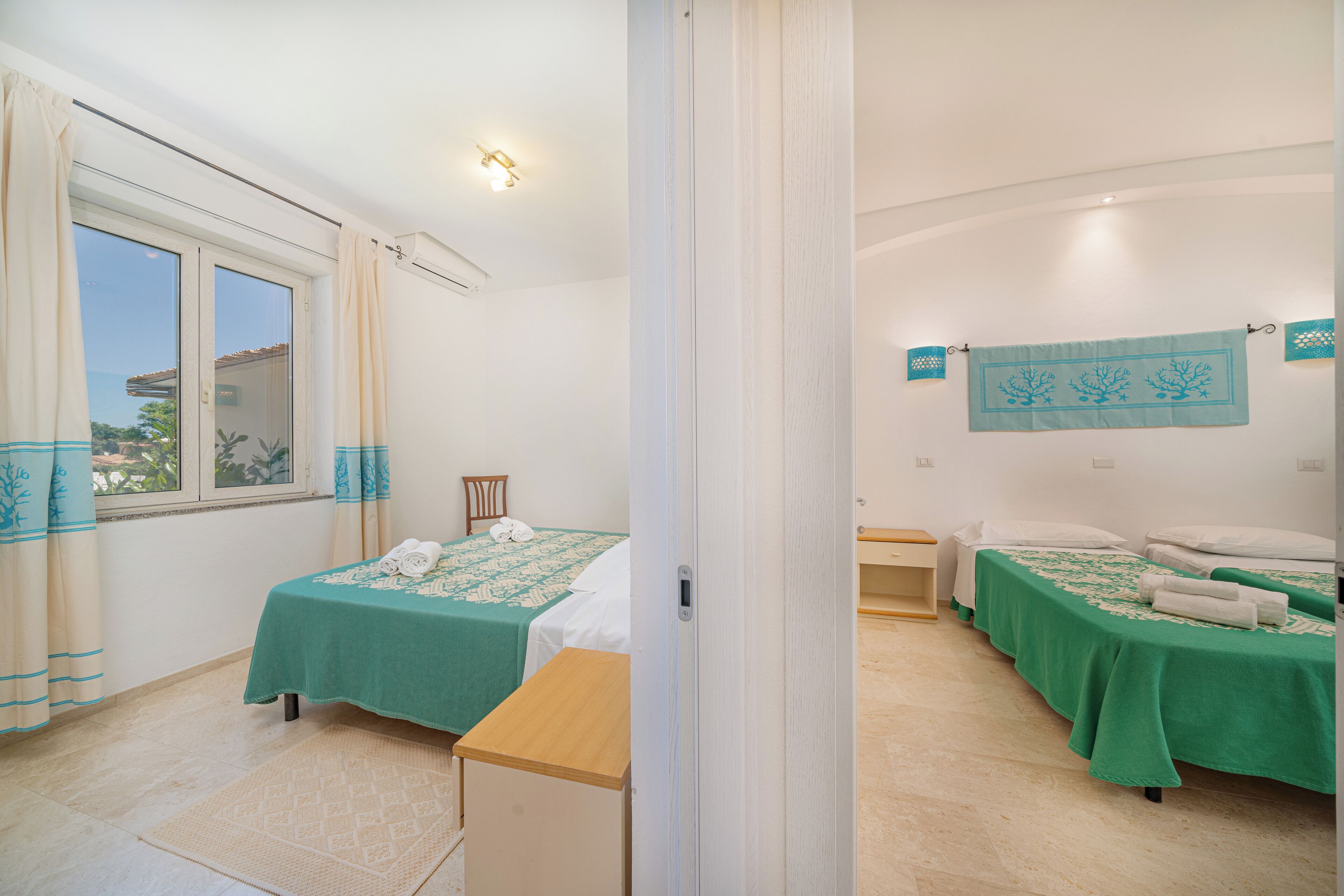 Memory foam beds, minibar, in-room safe, desk