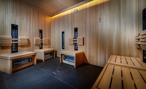 Sauna, baño turco o hammam y tratamientos corporales 