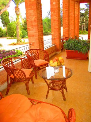 Blick von der Unterkunft