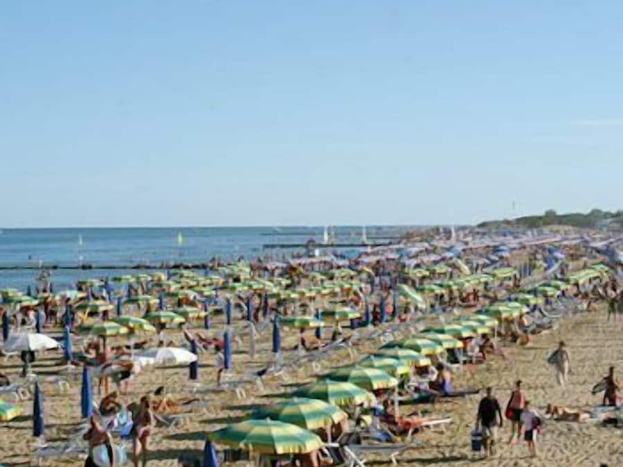 Beach nearby, sun loungers, beach umbrellas