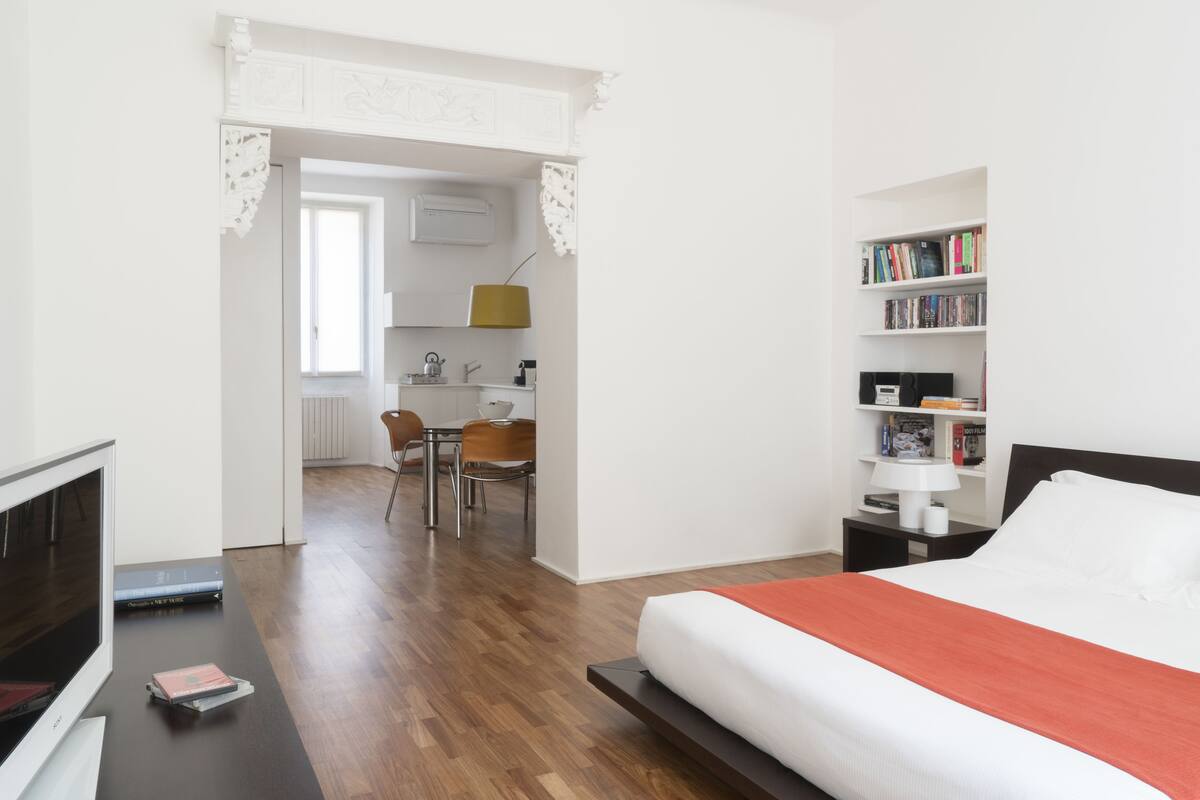Apartemen, 1 kamar tidur (Via San Fermo 1) | Setrika/meja setrika dan tempat tidur bayi (biaya tambahan)
