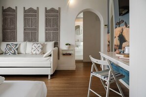 Superior Studio Suite, Balcony, Sea View | Premium bedding, down comforters, minibar, in-room safe - Luxor Beach Boutique Hotel Cattolica (Cattolica)