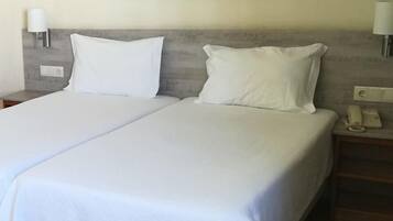 Desk, free WiFi, bed sheets