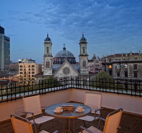 Blick von der Unterkunft