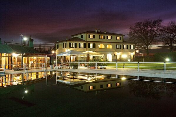 Front of property – evening/night