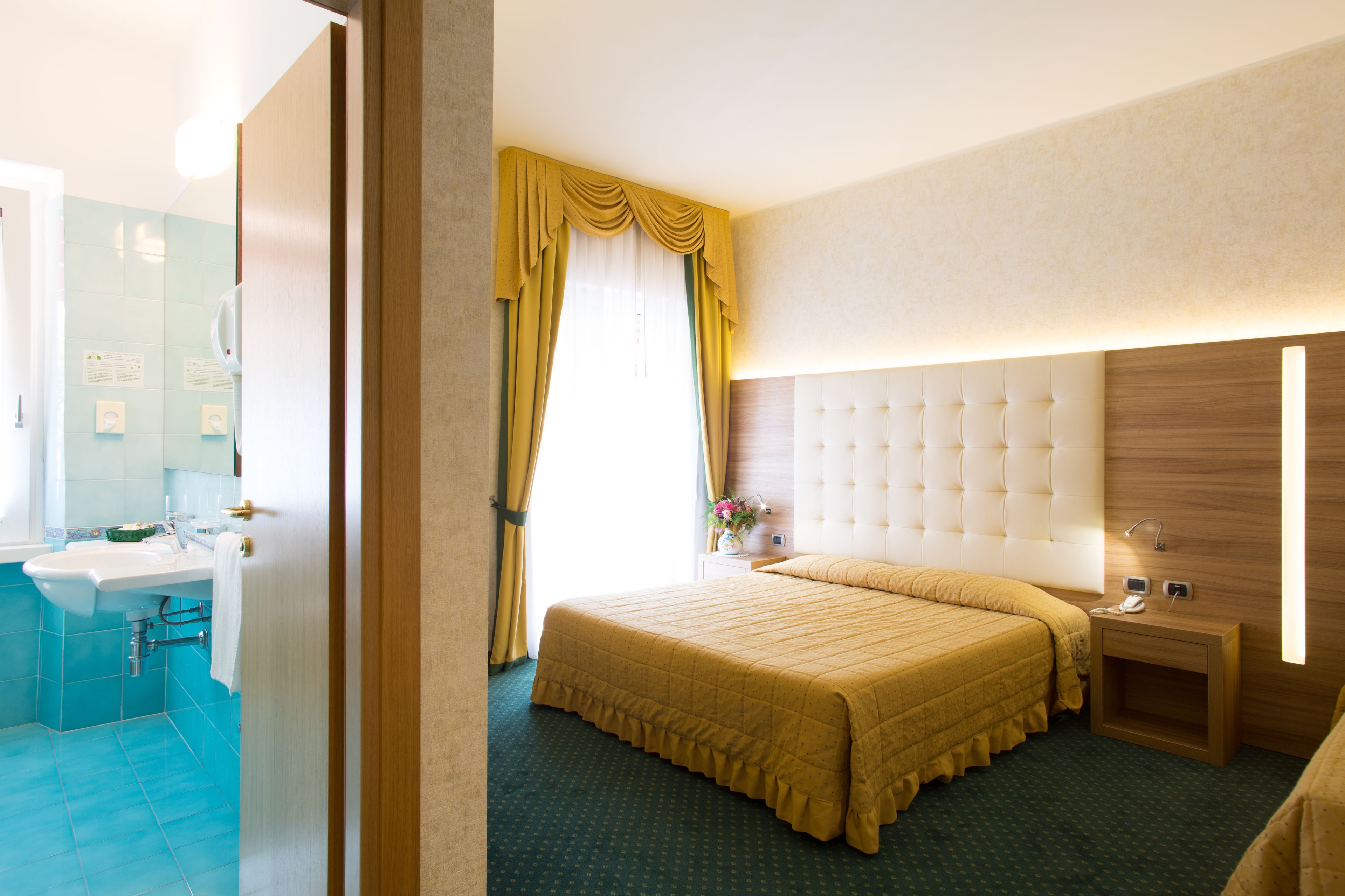 Down duvets, minibar, in-room safe, desk