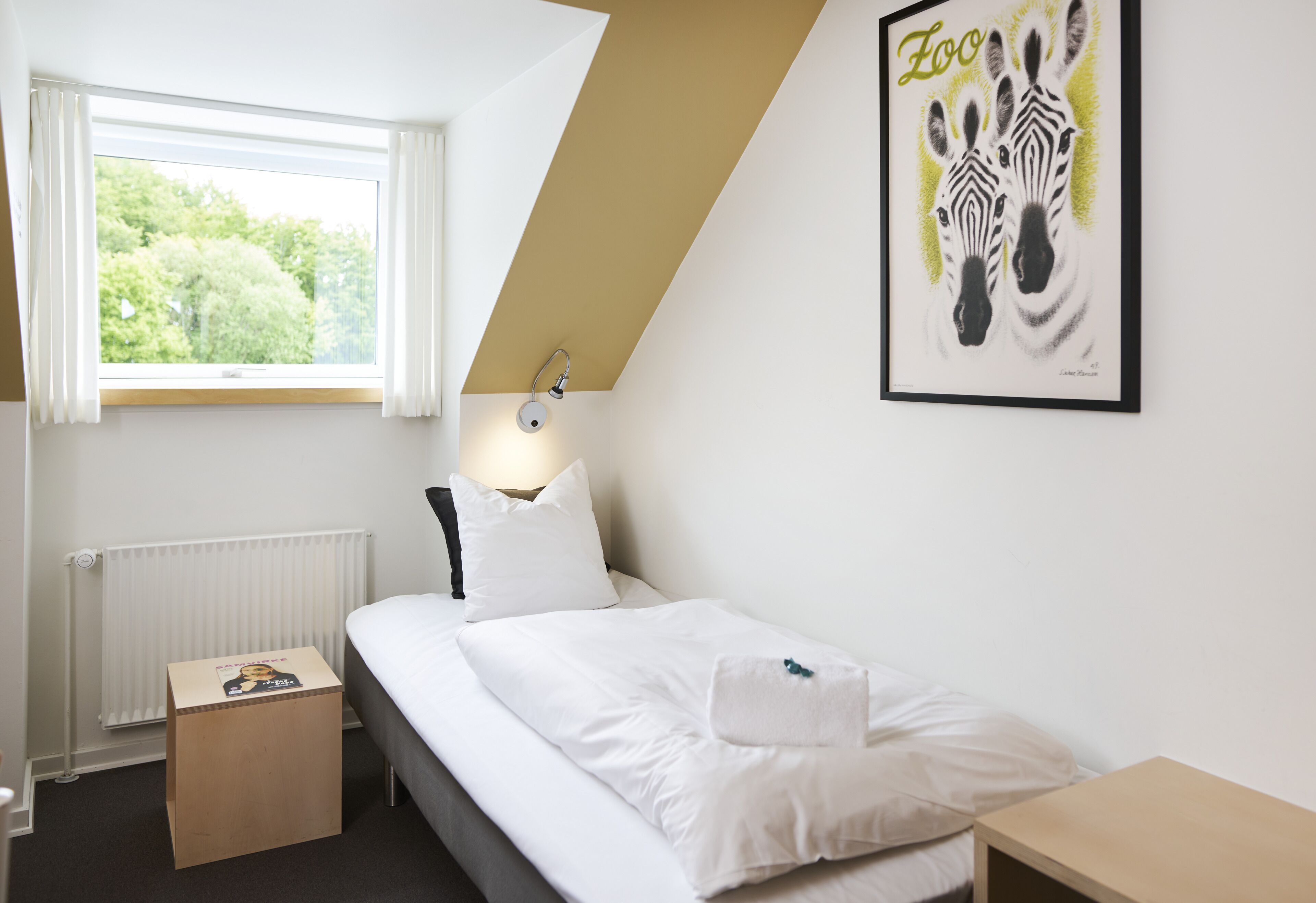 Chambre simple de base, 1 lit jumeau | Bureau, fer et planche à repasser, accès au Wi-Fi (inclus)