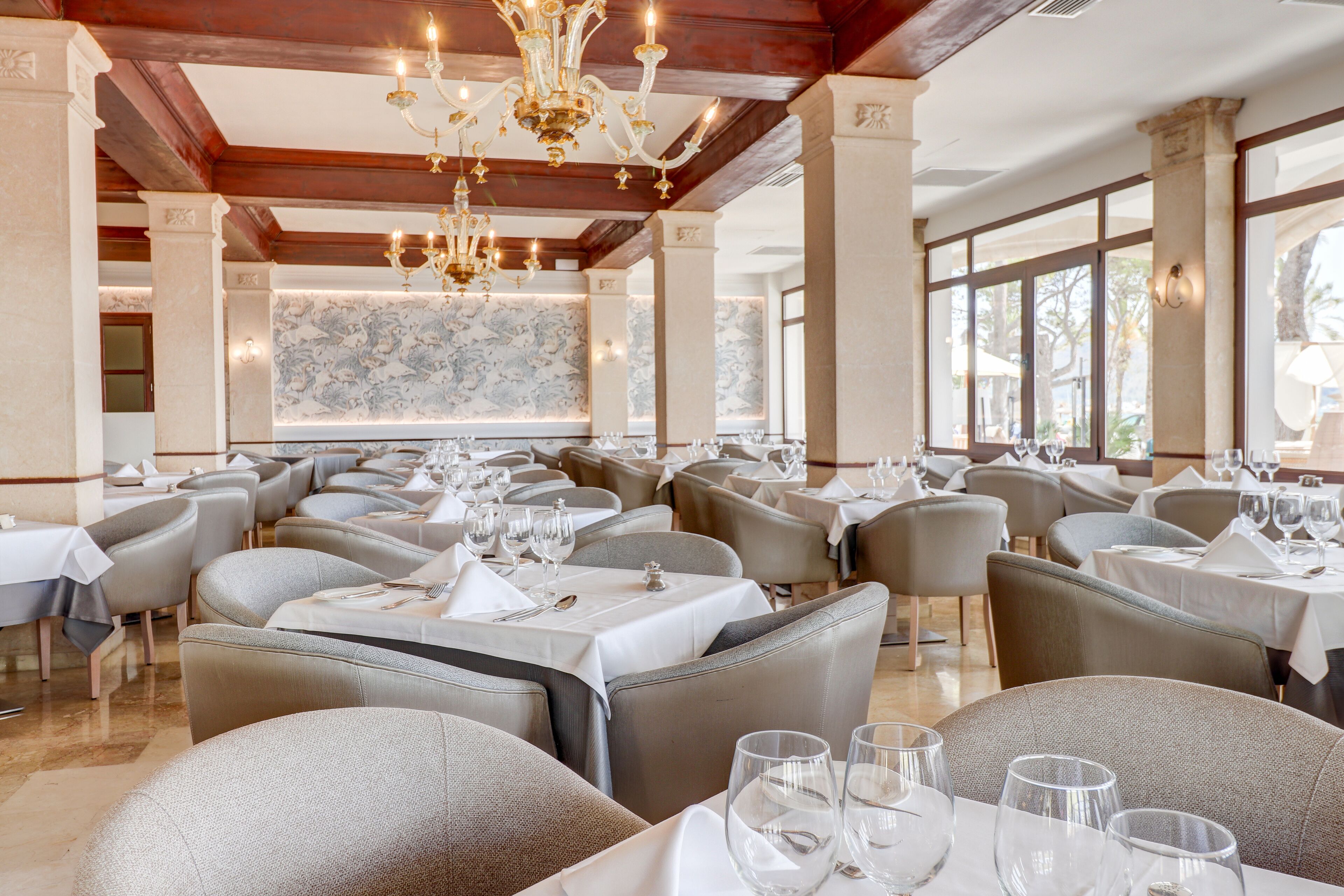 breakfast and dinner served, local and international cuisine