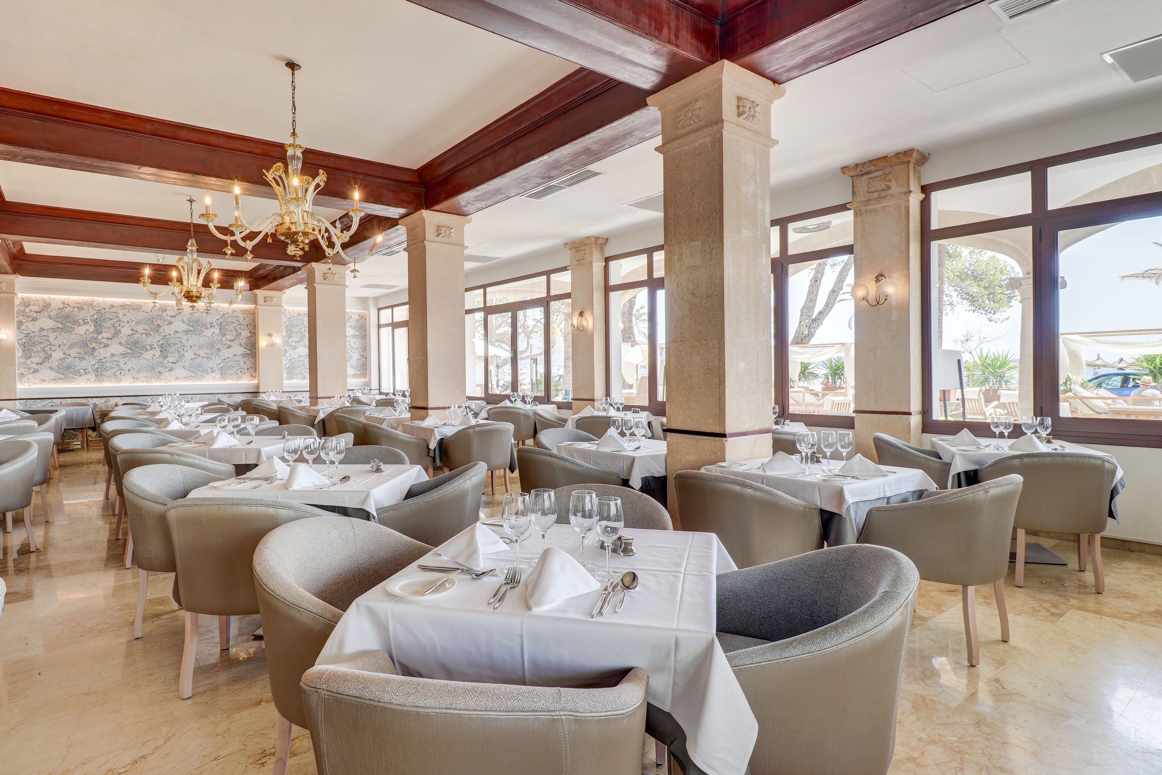 breakfast and dinner served, local and international cuisine