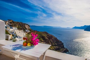 Villa, Outdoor Hot Tub (Sunset) | Balcony view - Marizan Caves & Villas (Santorini)