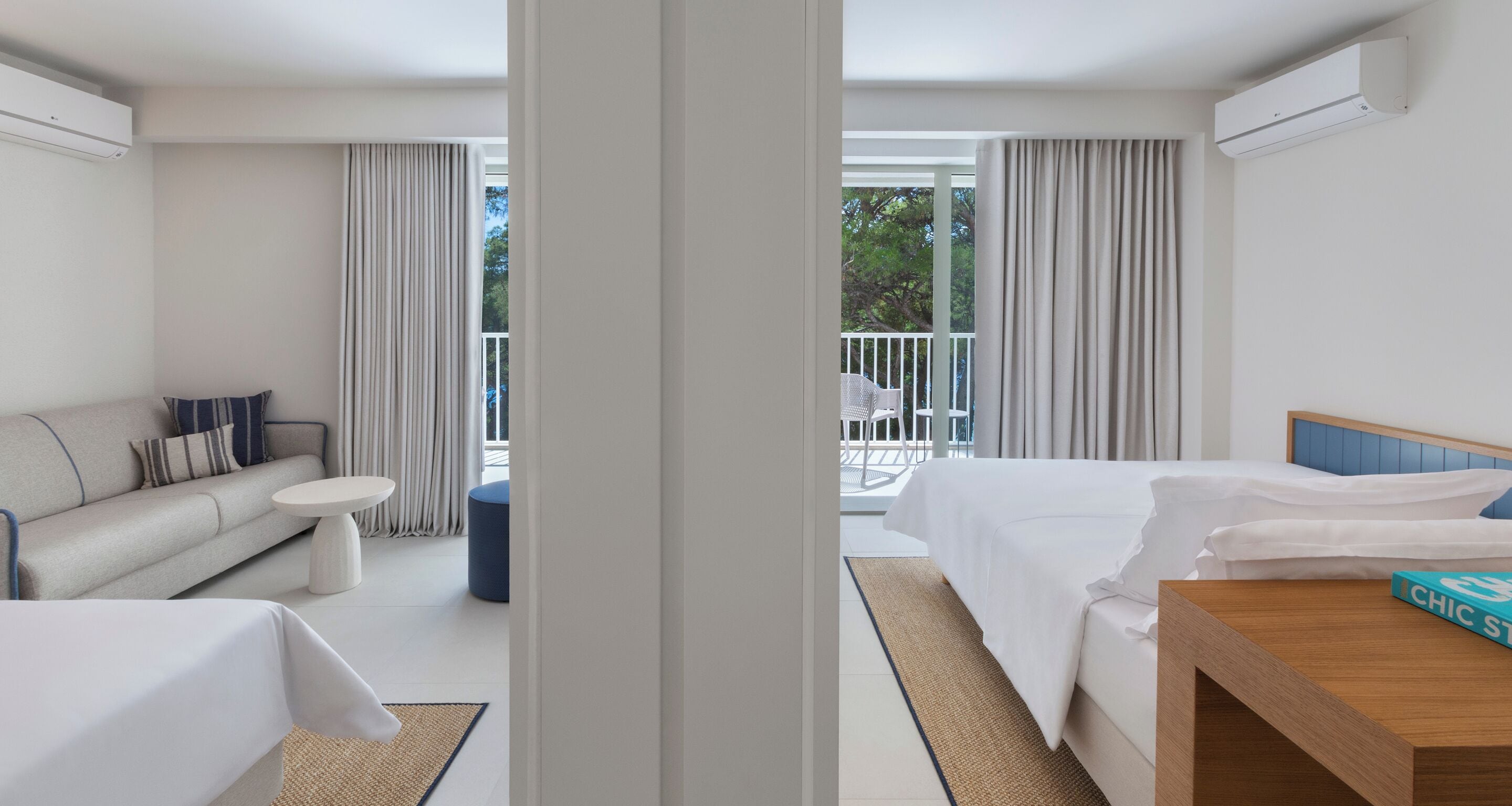 family room, 2 bedrooms, balcony, sea facing | 1 bedroom, minibar, in-room safe, desk