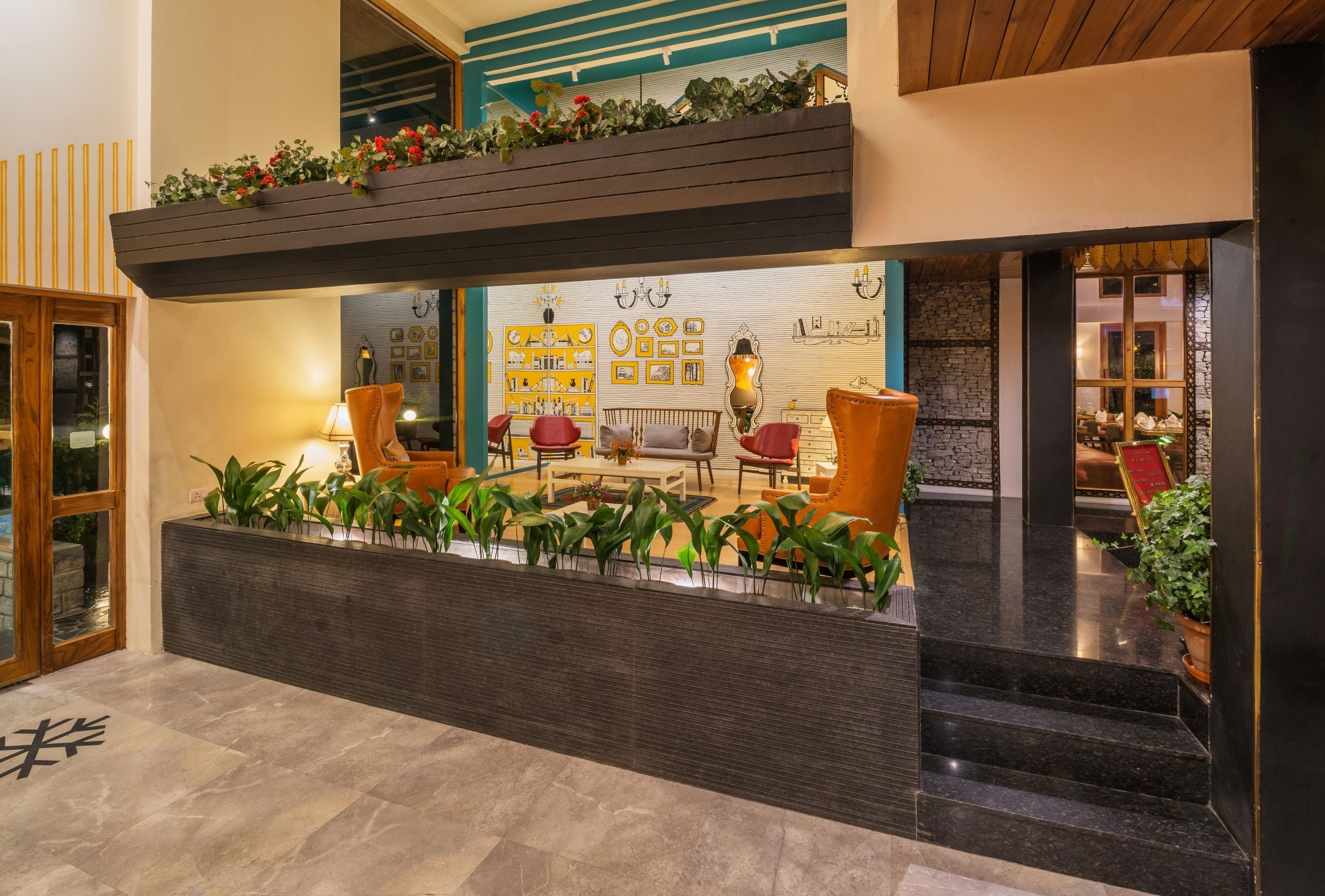 Lobby sitting area