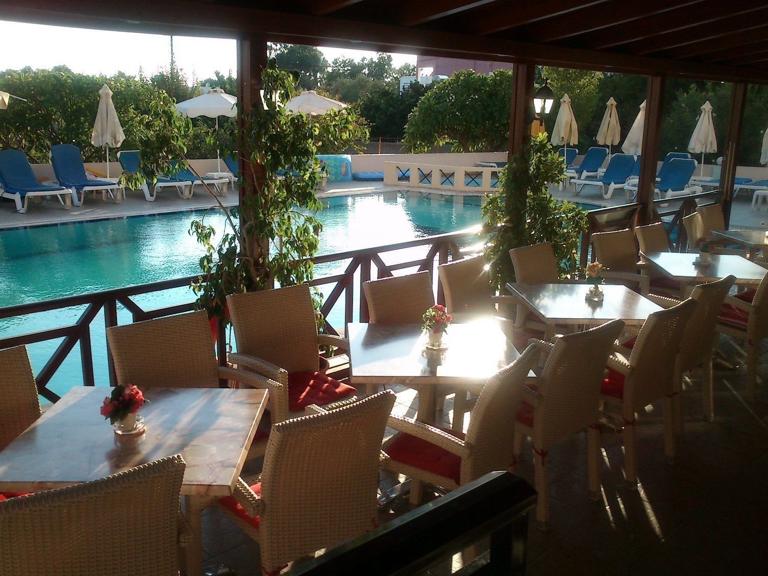 Poolside bar