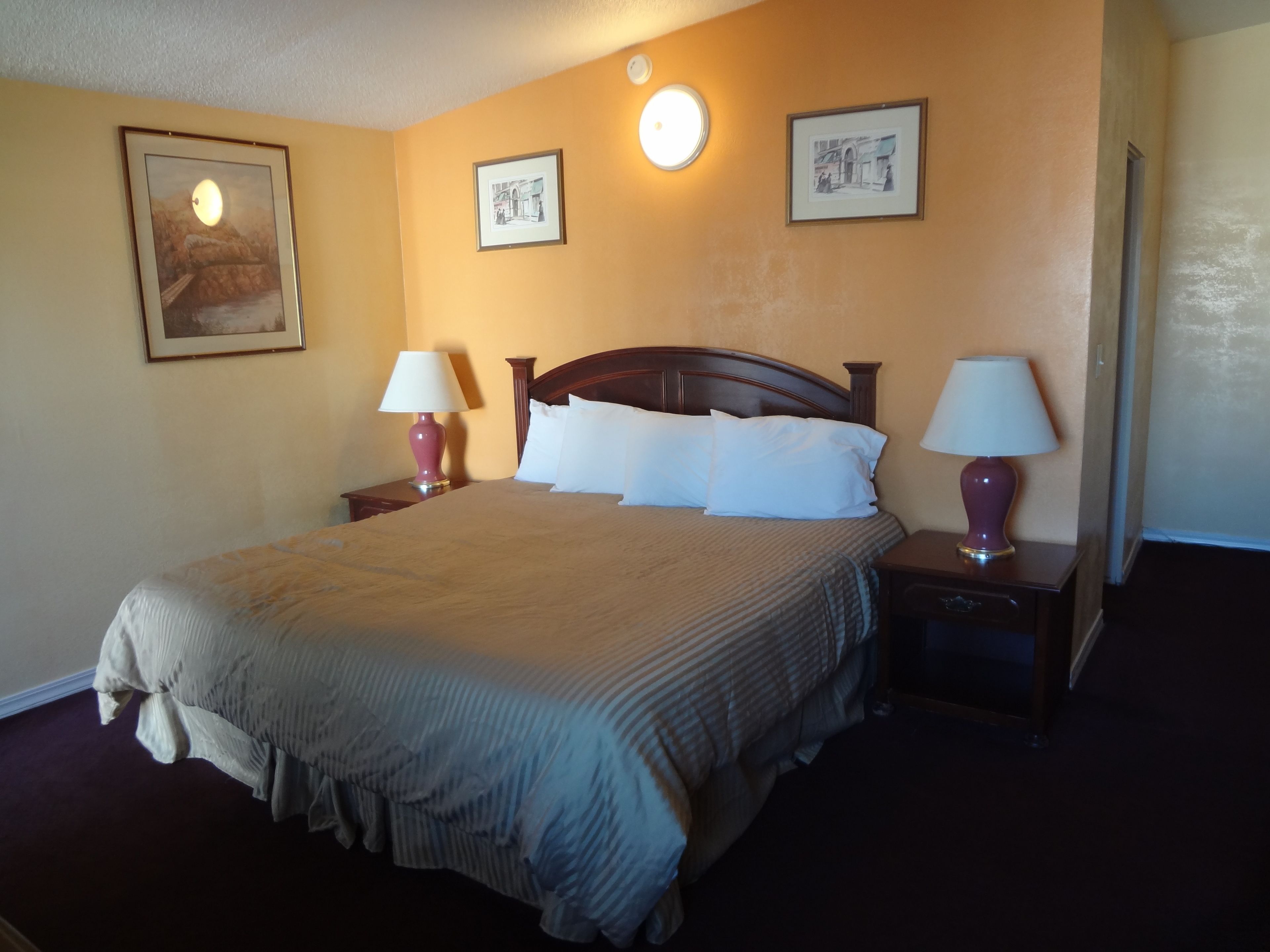 premium bedding, individually decorated, desk, blackout curtains