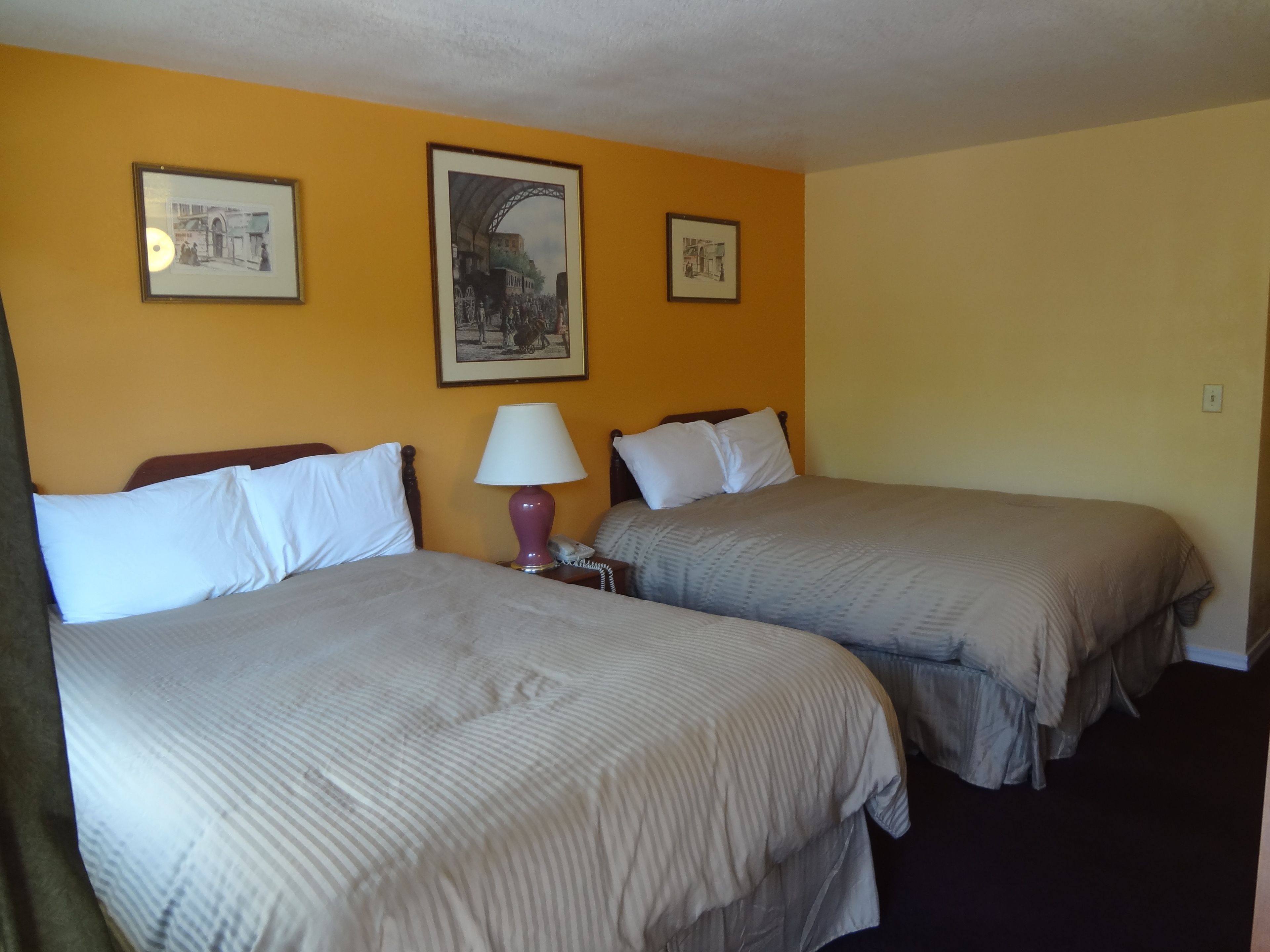 premium bedding, individually decorated, desk, blackout curtains