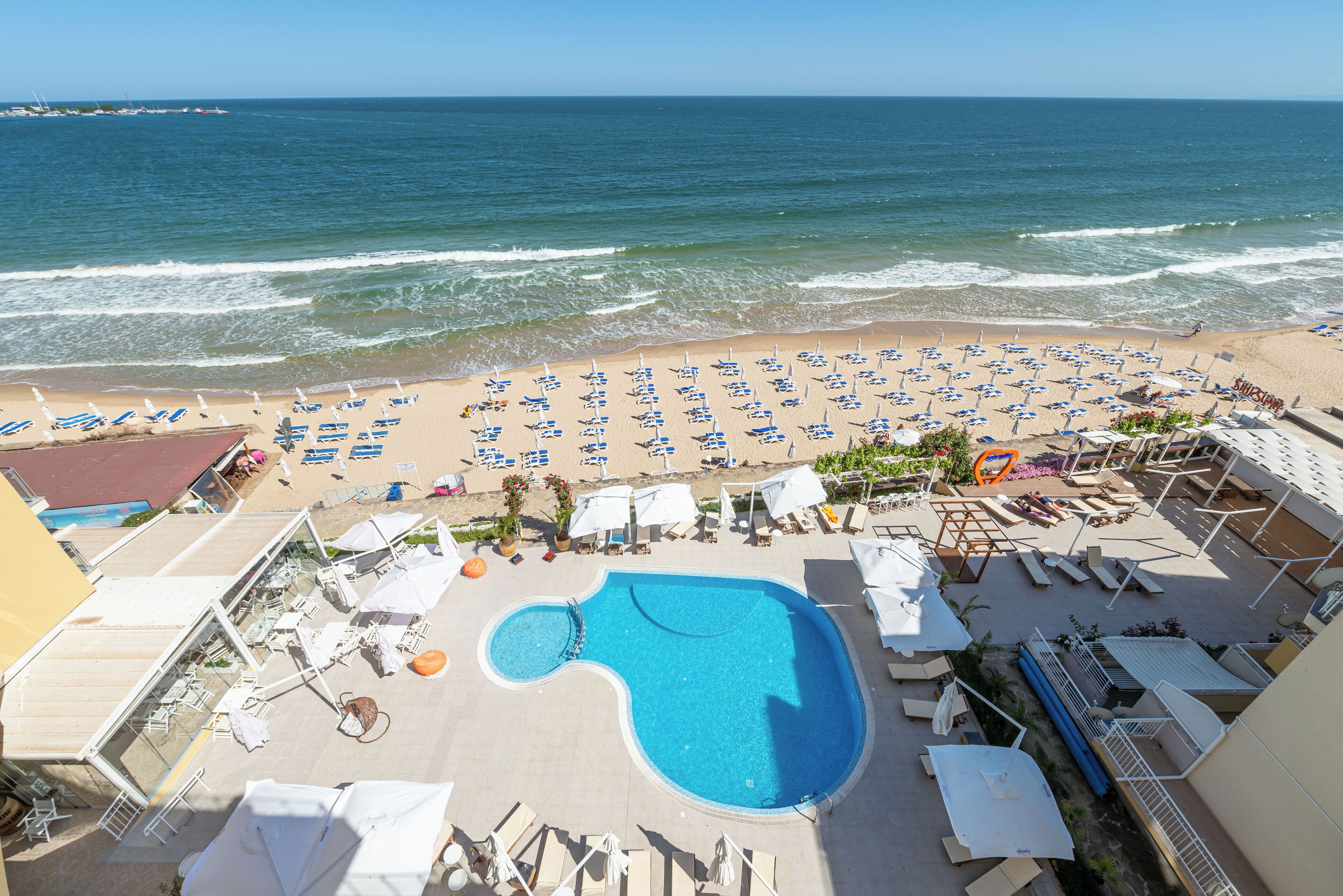 Blick von der Unterkunft