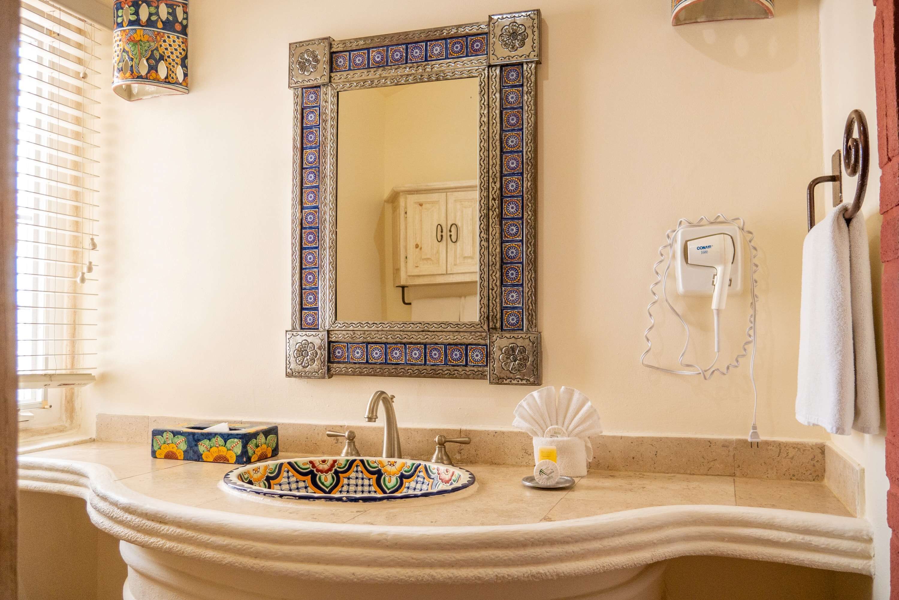 free toiletries, hair dryer, towels, soap