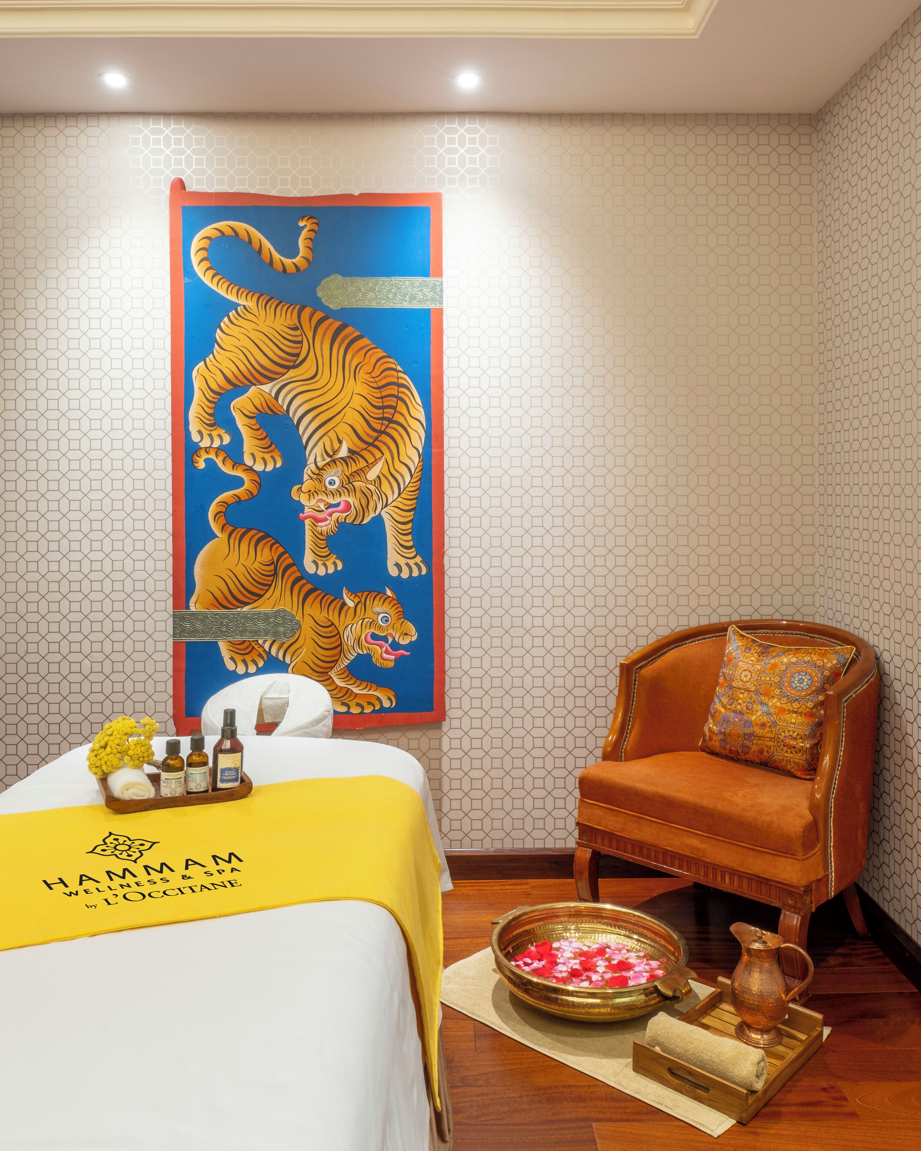 Behandelingskamers voor koppels, aromatherapie