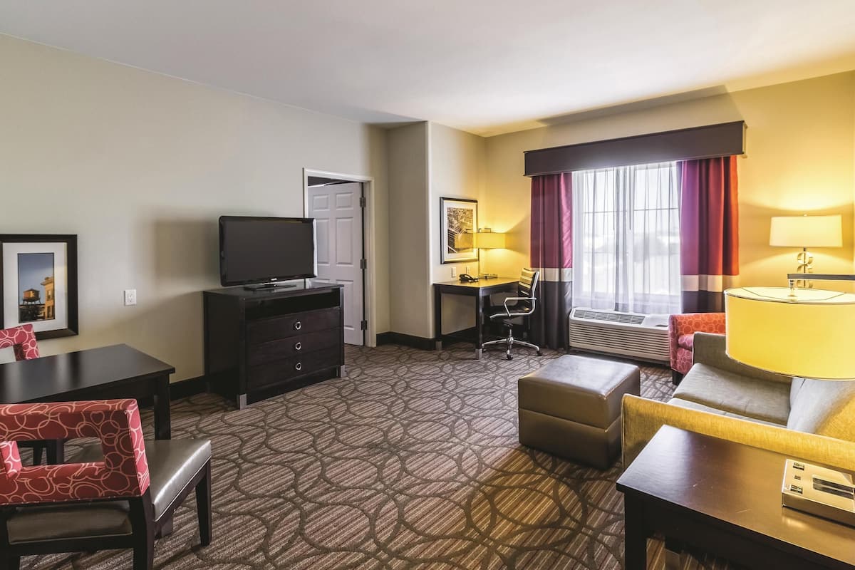 Suite, 2 Queen Beds, Non Smoking | Premium bedding, down comforters, desk, blackout drapes