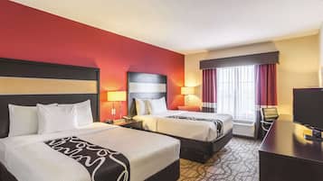 Premium bedding, down duvets, individually furnished, desk