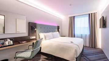 Standard-Doppelzimmer | Verdunkelungsvorhänge, schallisolierte Zimmer, Bügeleisen/Bügelbrett