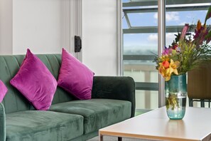 Caja de seguridad en la habitación y cortinas blackout 