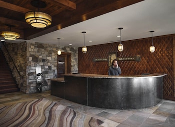 Hotel entrance and lobby at Hyatt Vacation Club at Northstar Lodge, Lake Tahoe