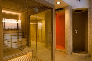 Sauna, tina de hidromasaje, aguas termales y tratamientos corporales 