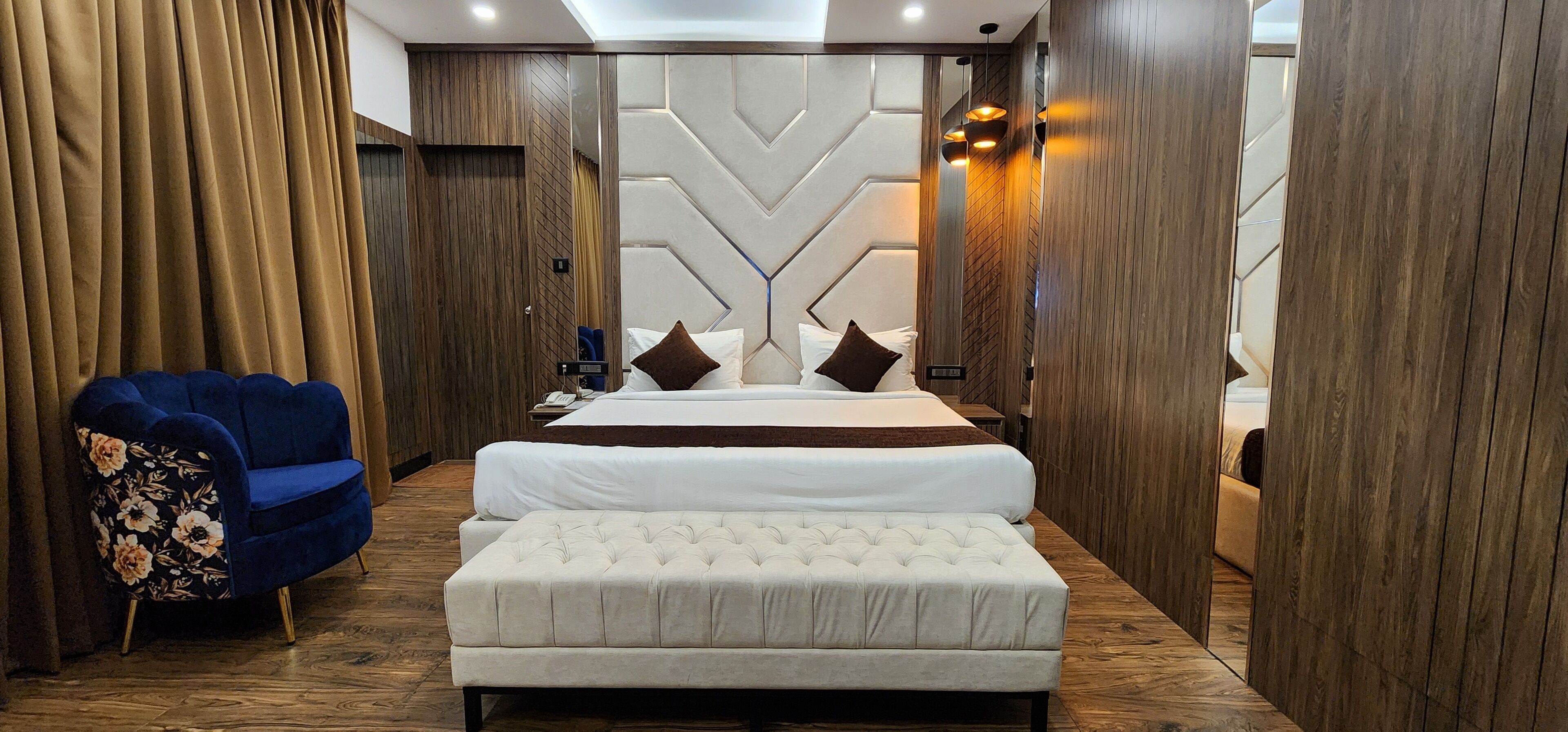 Family Quadruple Room, 2 Bedrooms, City View | Premium bedding, in-room safe, desk, laptop workspace