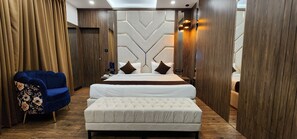 Family Quadruple Room, 2 Bedrooms, City View | Premium bedding, in-room safe, desk, laptop workspace - Hotel Arcadia (Kottayam)