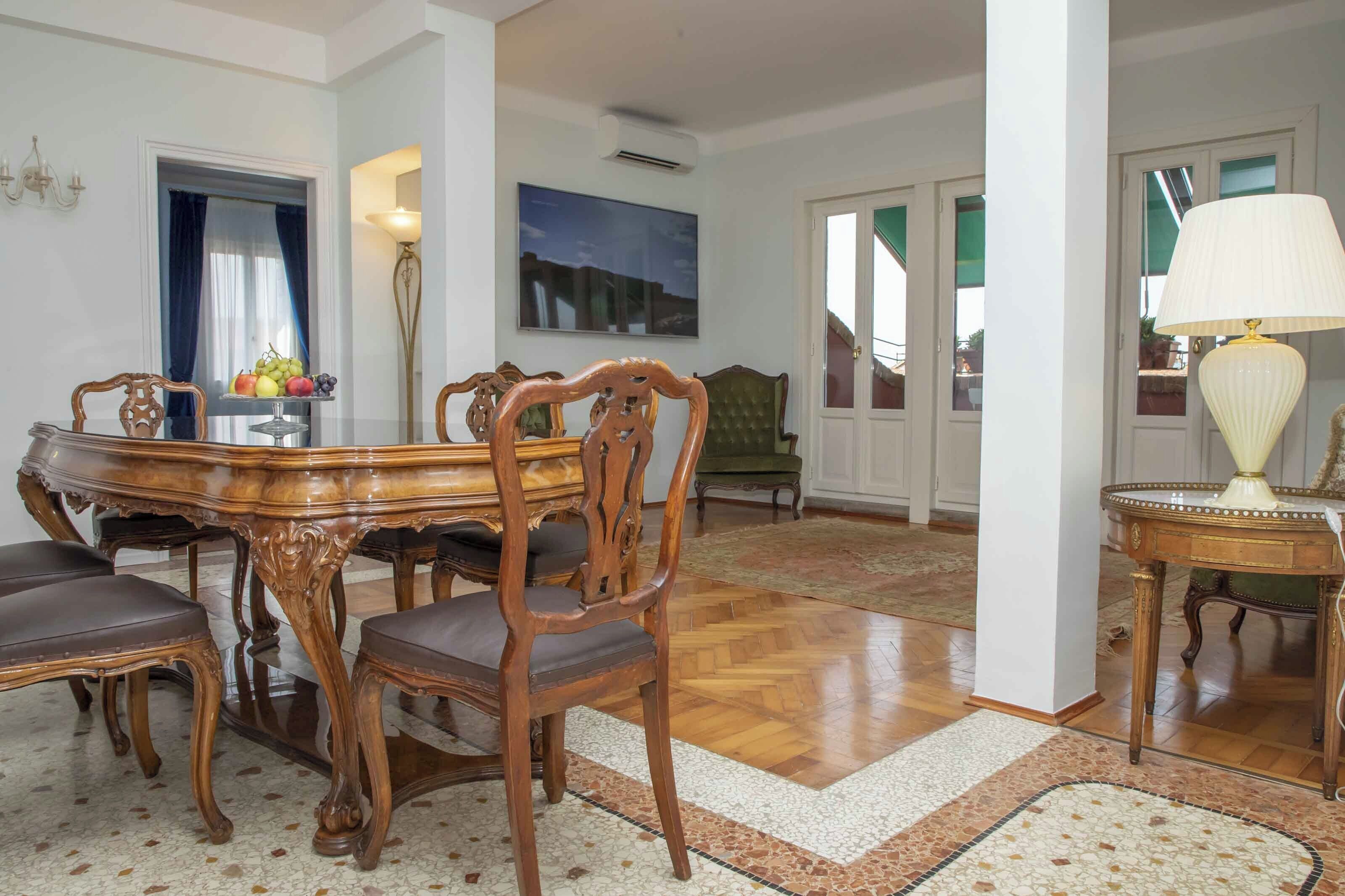 Family Apartment, Terrace, Annex Building (at 40 meters 027042-UAM-00410) | Living area | LCD TV