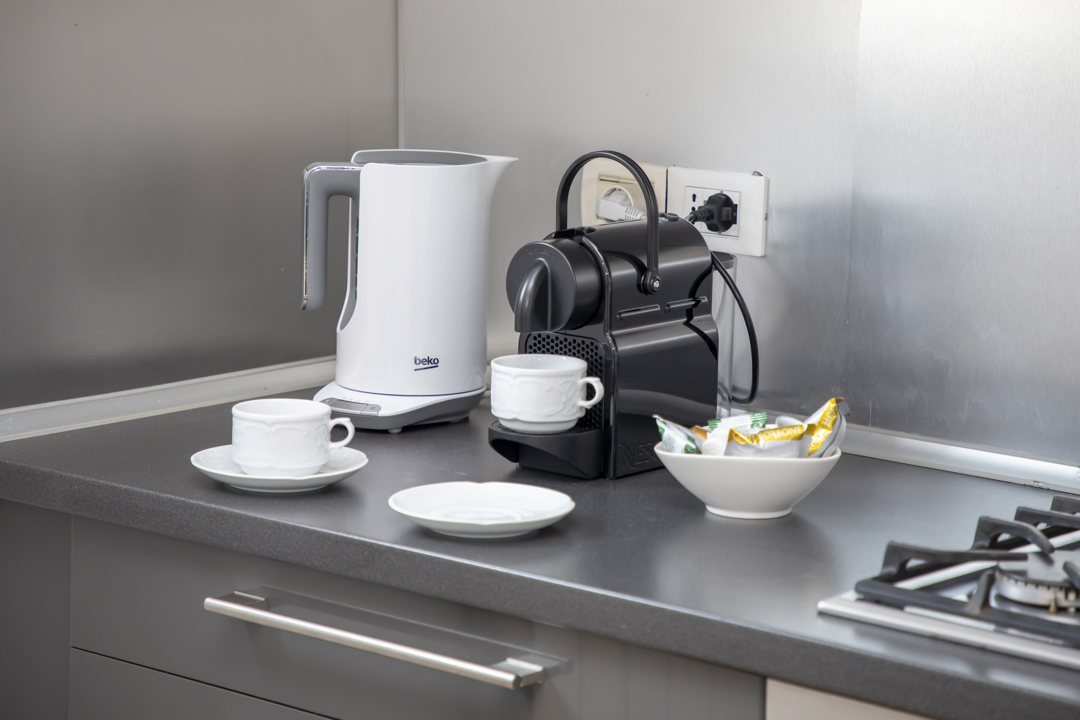 family apartment, terrace, annex building (at 40 meters 027042-uam-00410) | private kitchen | coffee/tea maker