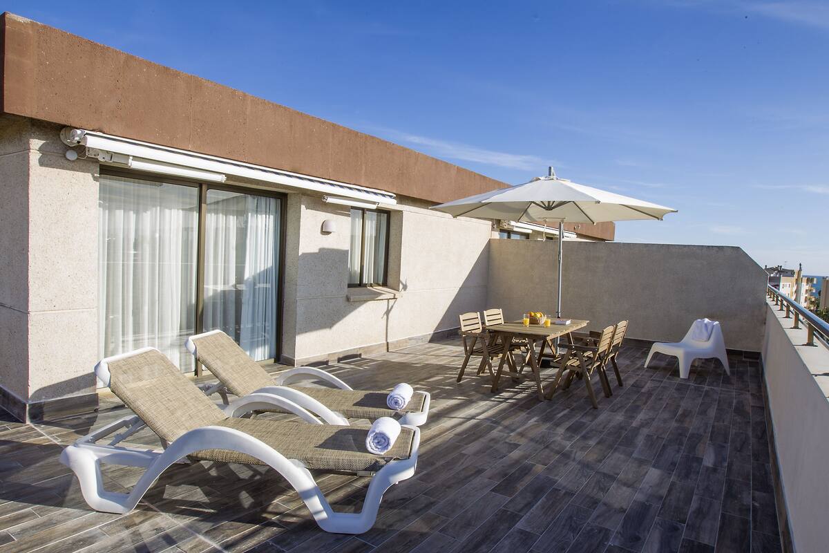 Deluxe Penthouse, 1 Bedroom | Balcony view