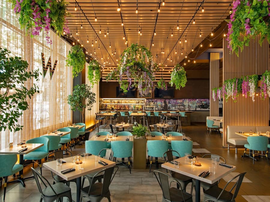 Frokost og middag serveres, amerikanske retter