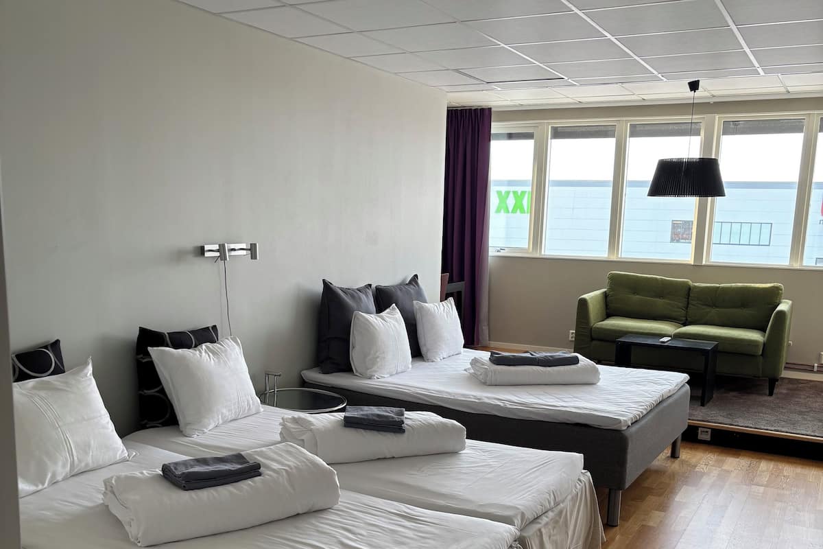 Family Room | Pillow-top beds, desk, blackout curtains, free WiFi