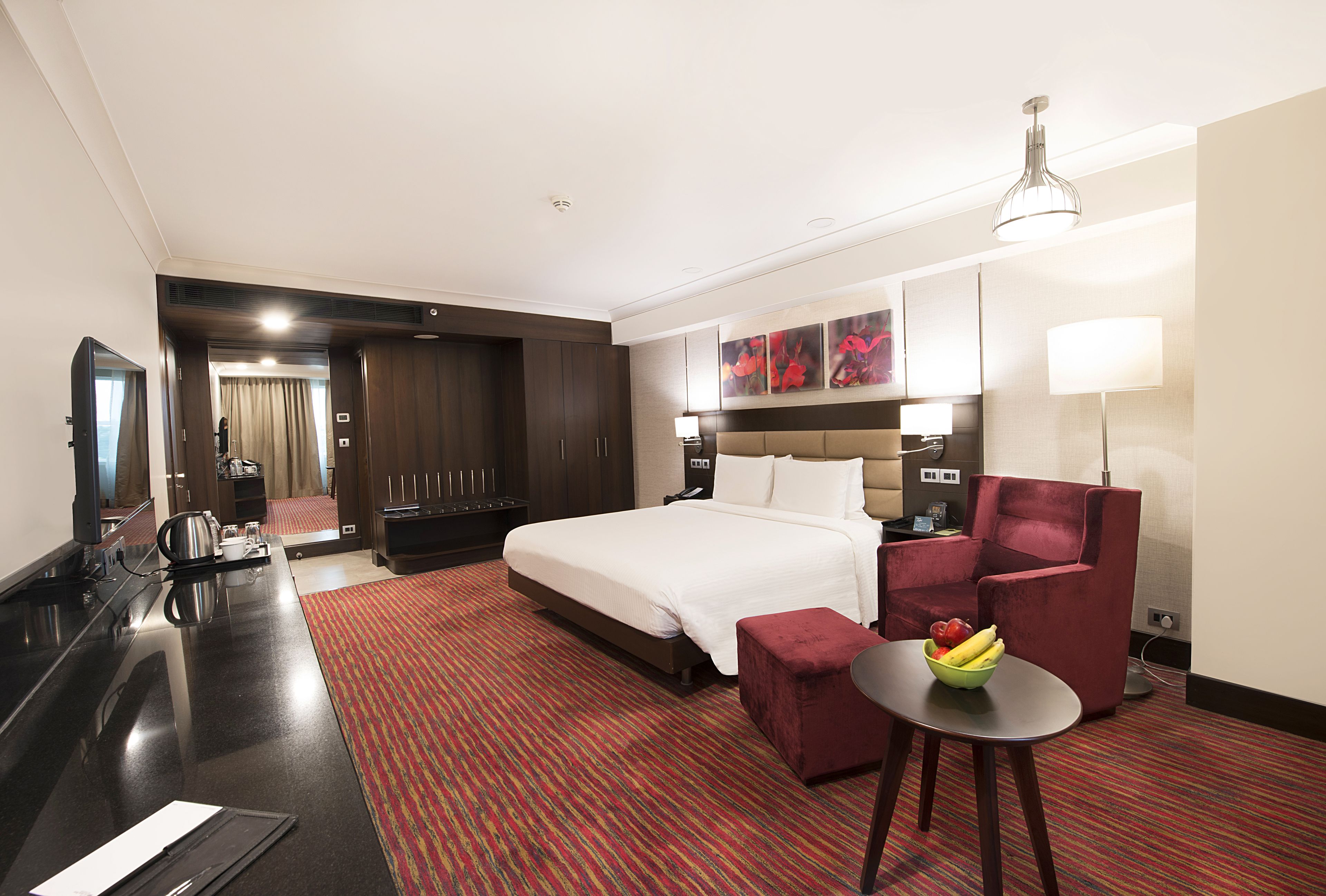 executive suite, 1 king bed | premium bedding, in-room safe, individually decorated