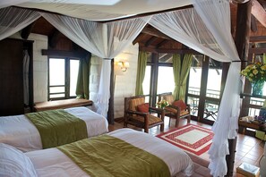 Premium bedding, pillow-top beds, in-room safe, desk