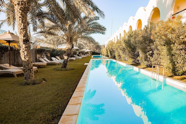 Indoor pool, outdoor pool