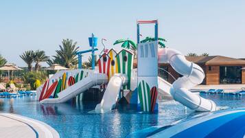 2 outdoor pools, pool umbrellas, sun loungers