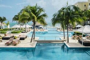 Outdoor pool, free cabanas, pool umbrellas - JOIA Rose Hall by Iberostar - Adults Only - All Inclusive (Montego Bay)